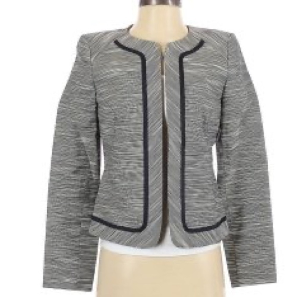 Antonio Melani Gray Striped Blazer Size 12